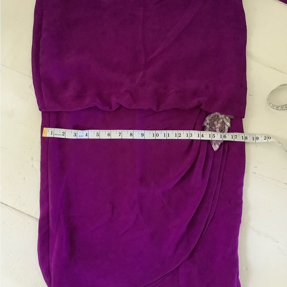 Vintage like new 80s blouson dress Ursula of Switzerland 2 4 6 xs s magenta - Picture 5 of 10